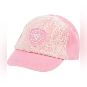 Ariat Infant's Pink Lace Baseball Cap NEW